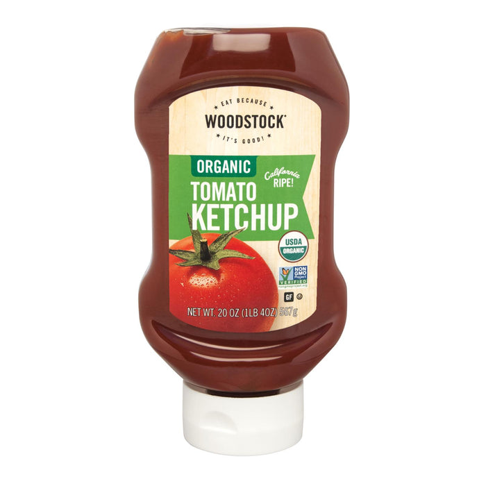 Woodstock Organic Tomato Ketchup - Case Of 12 - 20 Oz