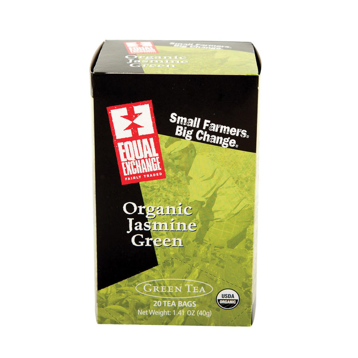 Equal Exchange Organic Jasmine Green Tea - Jasmine - Case Of 6 - 20 Bags