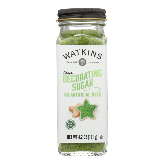 Watkins - Decorating Sugar Green - Case Of 3-4.2 Oz