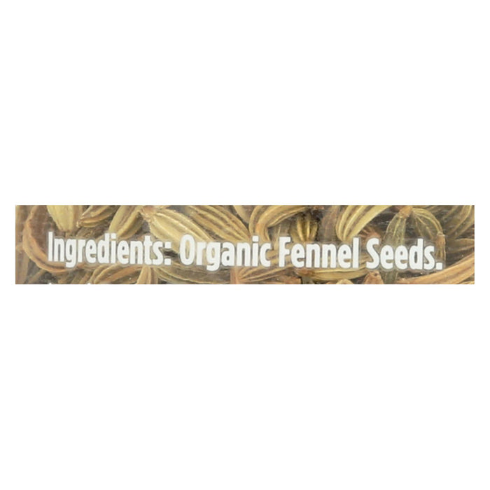 Spicely Organics - Organic Fennel - Seeds - Case Of 3 - 1.1 Oz.