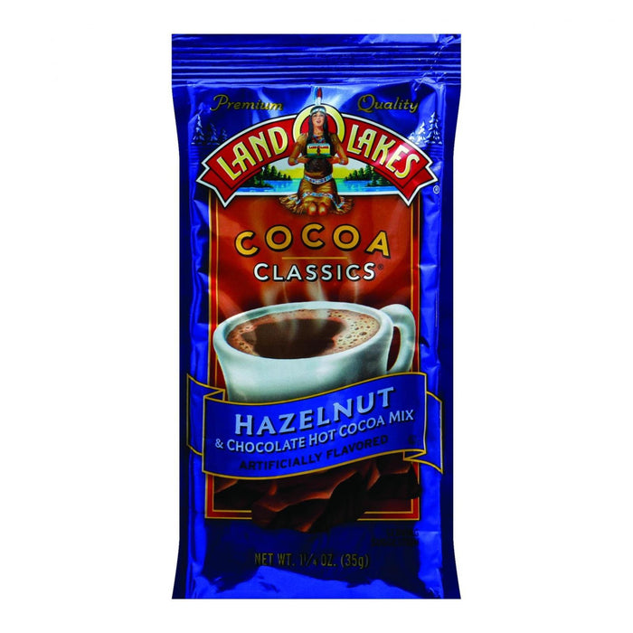 Land O Lakes Cocoa Classic Mix - Hazelnut And Chocolate - 1.25 Oz - Case Of 12