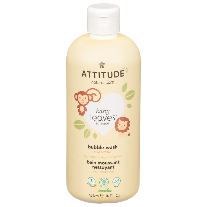 Attitude - Baby Bubble Wash Pear Nct - 1 Each 1-16 Oz