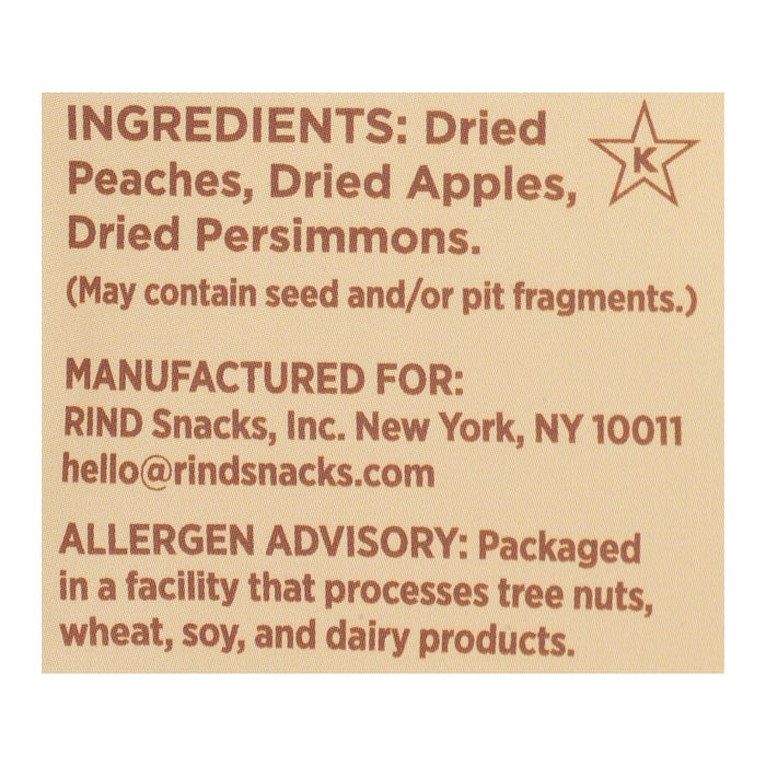 Rind Snacks - Dried Fruit Blend Orchard - Case Of 12 - 3 Oz