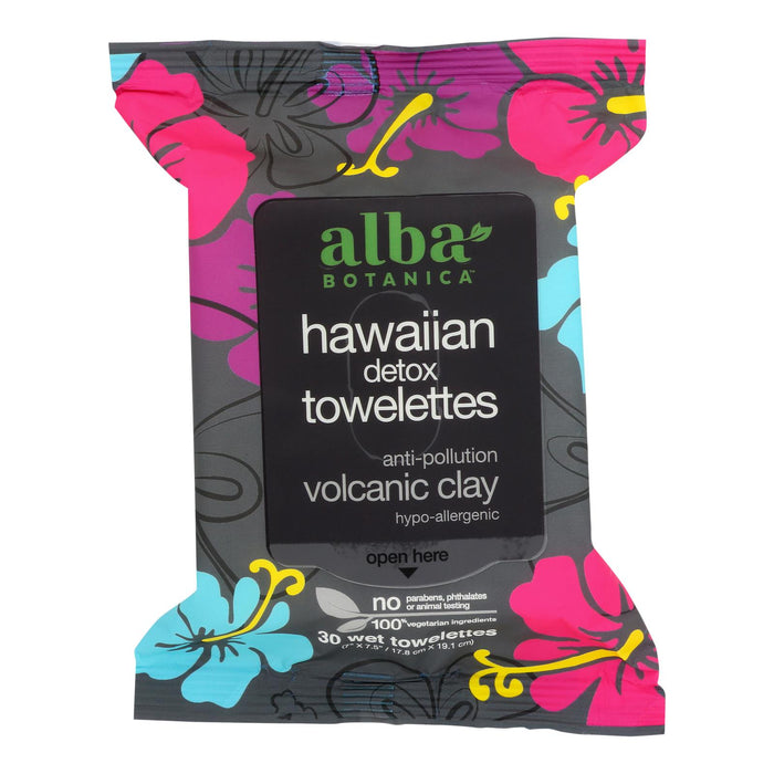 Alba Botanica - Towelette Hawaiian Detox - Case Of 3-25 Count