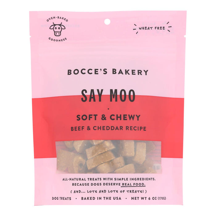 Bocce's Bakery - Dog Trt Say Moo Soft - Case Of 12-6 Oz