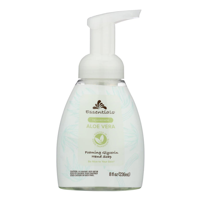 Essentials - Hand Soap Foam With Glycolic Acid And Aloe Vera - 1 Each-8 Fluid Ounces