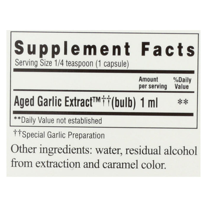 Kyolic - Aged Garlic Extract Cardiovascular Liquid - 4 Fl Oz