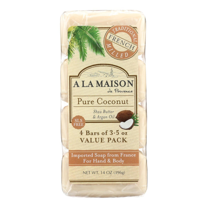 A La Maison - Bar Soap - Pure Coconut - 4/3.5 Oz