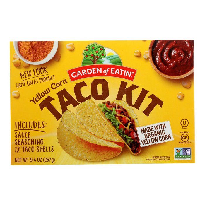 Garden Of Eatin' Yellow Corn Taco Dinner Kit - Dinner Kit - Case Of 12 - 9.4 Oz.