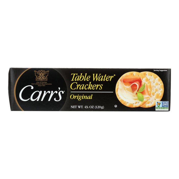 Carr's Bite Size Table Water Cracker - Case Of 12 - 4.25 Oz