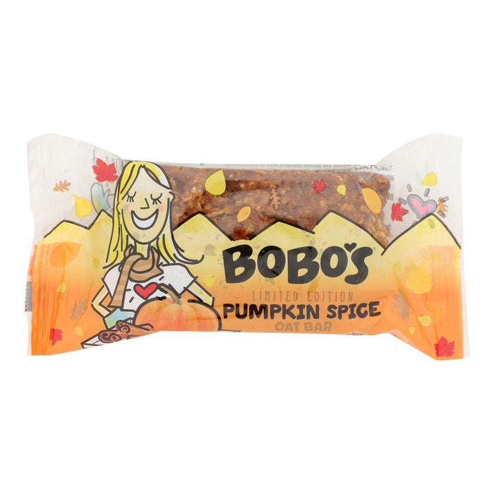 Bobo's Oat Bars Pumpkin Spice Oat Bar - Case Of 12 - 3 Oz