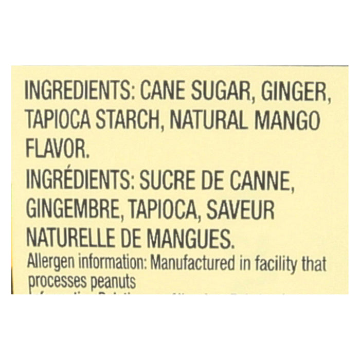 Chimes - Ginger Chews - Tropical Mango - 1.5 Oz - Case Of 12