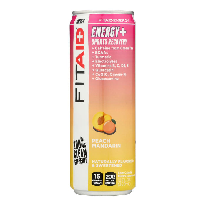 Lifeaid Beverage Company - Fitaid Energy Peach Mand - Case Of 12-12 Fz