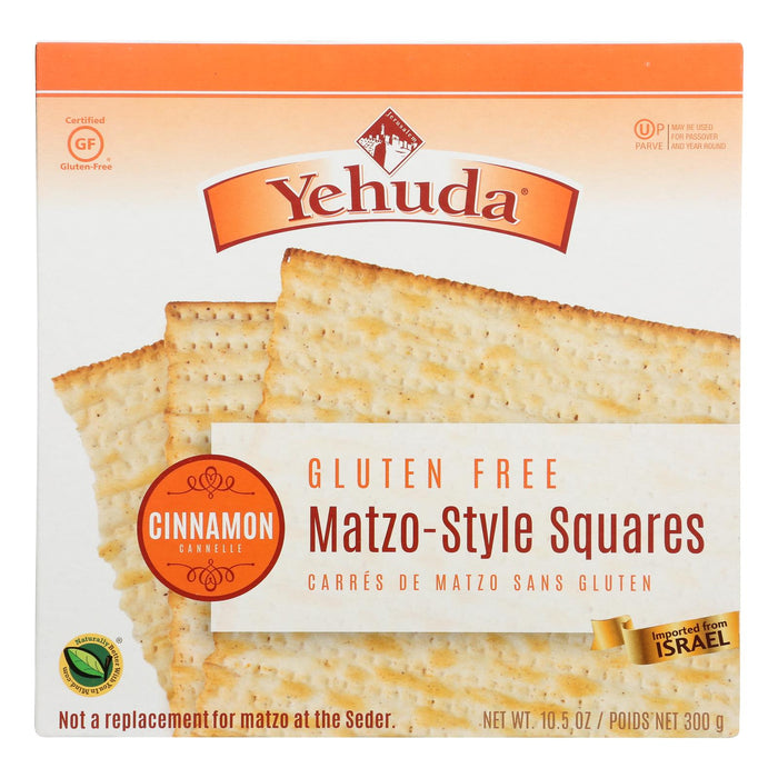 Yehuda Cracker - Matzo Style - Cinnamon - Case Of 12 - 10.5 Oz