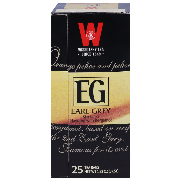 Wissotzky - Tea Earl Gray Black - Case Of 12 - 25 Bag