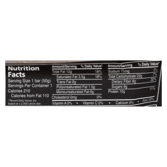 Zing Bars - Nutrition Bar - Dark Chocolate Hazelnut - 1.76 Oz Bars - Case Of 12