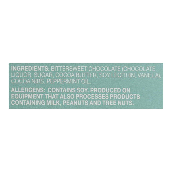 Our Endangered Species Chocolate Dark Chocolate Bar With Peppermint Crunch  - Case Of 12 - 3 Oz