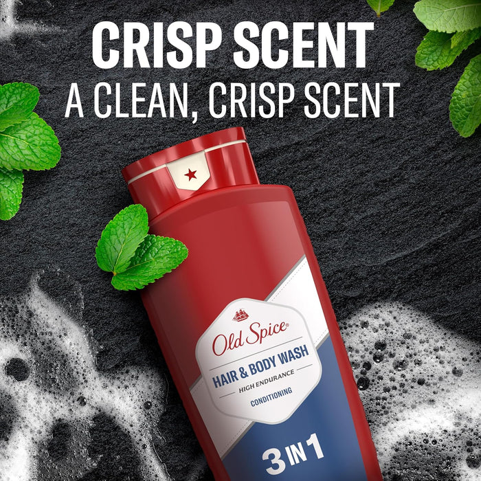 Refreshing 2-In-1 Hair & Body Wash Conditioner for Men, High Endurance, 3X Defense, 24/7 Shower Fresh with Lasting Scent, Scented, 24 Oz