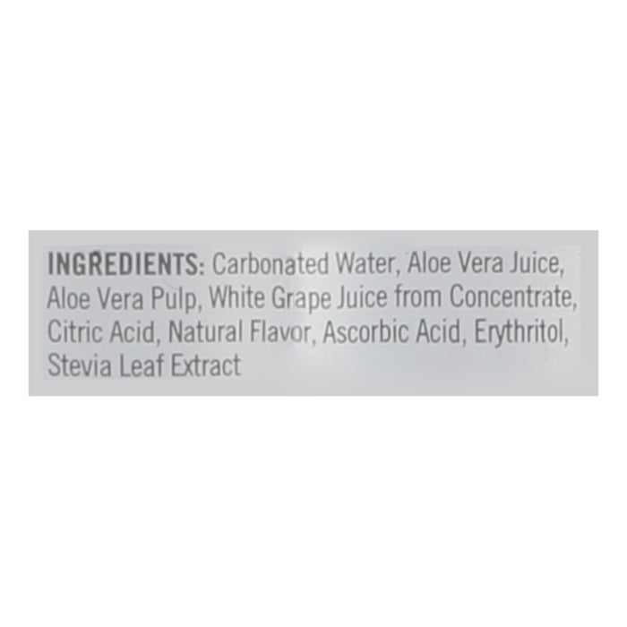 Aloe - Drink Sparkling White Grape - Case Of 12 - 11.2 Fluid Ounces