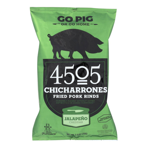 4505 - Pork Rinds - Chicharones - Jalapeno Cheddar - Case Of 12 - 2.5 Oz Biskets Pantry 