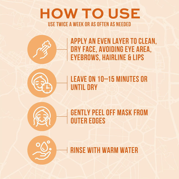 Exotic Blends Hydrating Indian Turmeric Gel Cream Facial Mask, 6 Fl.Oz./175 Ml Tube