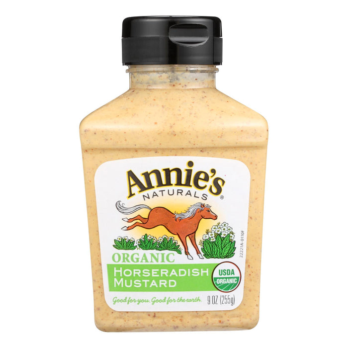 Annie's Naturals Organic Horseradish Mustard - Case Of 12 - 9 Oz.