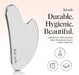 Stainless Steel Gua Sha Facial Tools - Guasha Tool for Face, Face Sculpting Tool, Jawline Shaper, Double Chin Reducer, Body Gua Sha Tools, Lymphatic Drainage Massager, Facial Skin Care - Silver