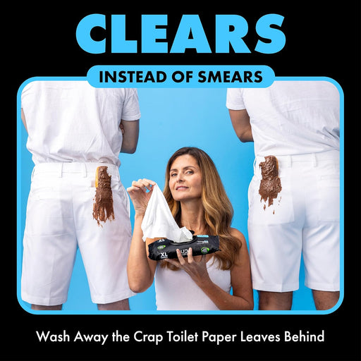 - Flushable Wipes - 3 Pack, 144 Wipes - Unscented Extra-Large Adult Wet Wipes - Vitamin-E & Aloe - Septic and Sewer Safe