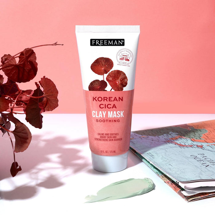 Exotic Blends Soothing Korean Cica Clay Facial Mask, 6 Fl.Oz./ 175 Ml Tube