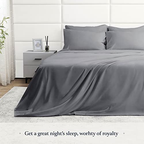 Belador Queen Sheet Set - Luxury 6 Piece, Silky Soft, Deep Pocket, Elastic Fit, Breathable Hotel Quality Bedding