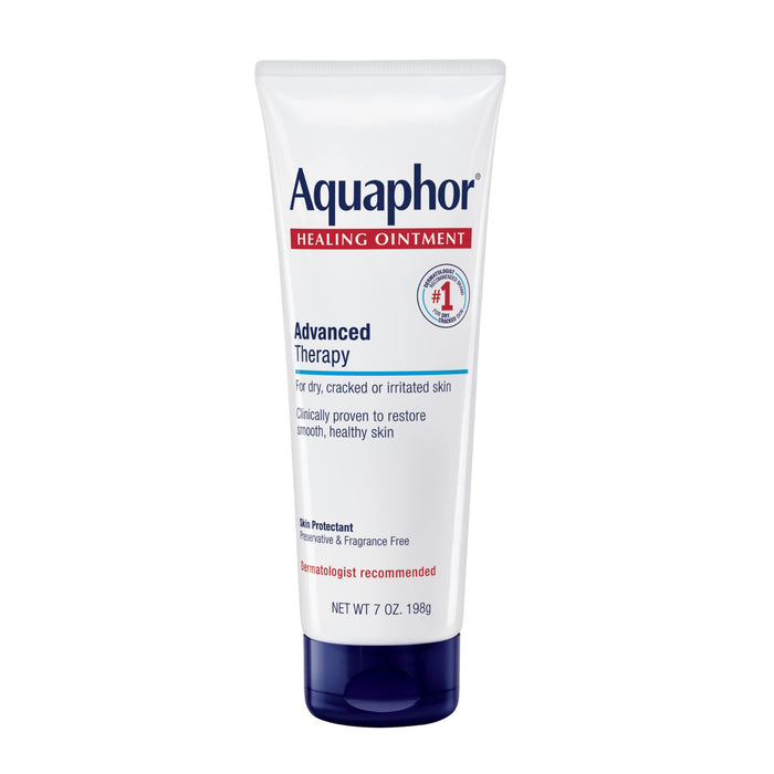 Aquaphor Healing Ointment Advanced Therapy Skin Protectant, Dry Skin Body Moisturizer, 7 Oz Tube