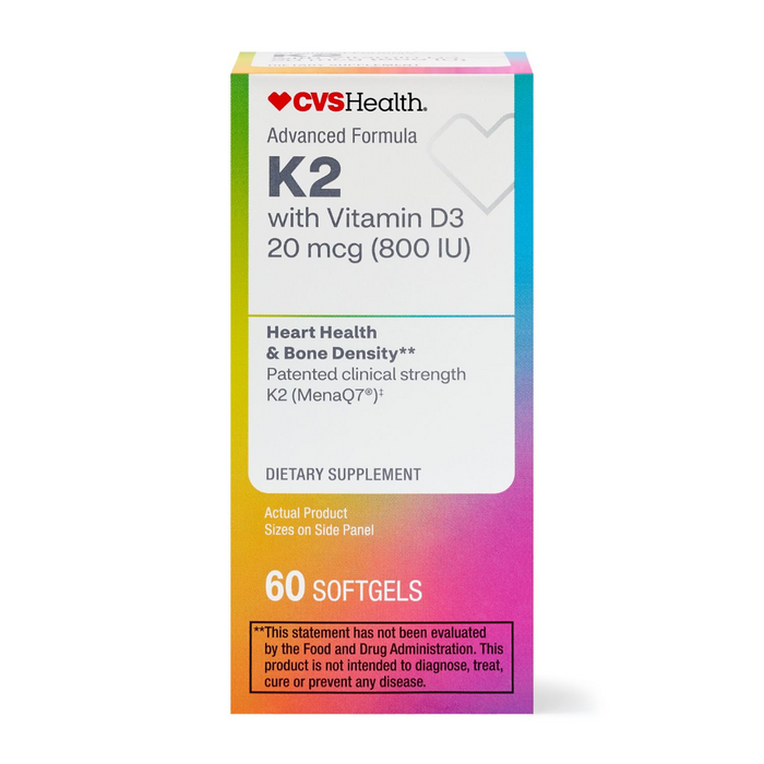CVS Vitamin K2 with D3 Softgels, 60 CT