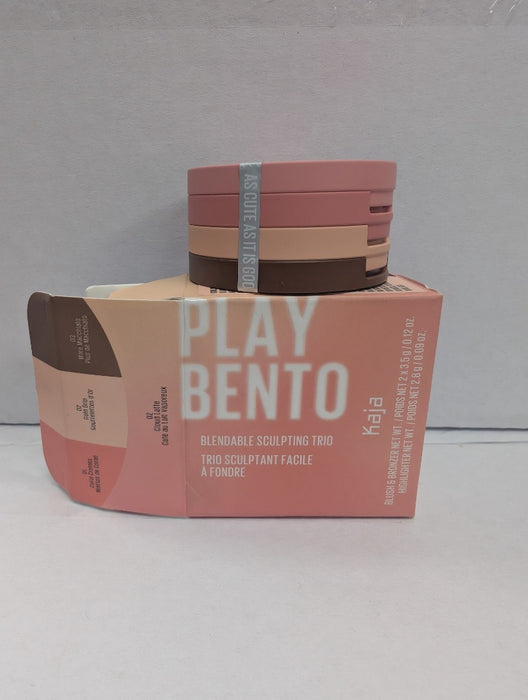 Kaja Play Bento 3-in-1 Sculpting Trio 02 Cloud Latte Blush Bronzer Highlighter