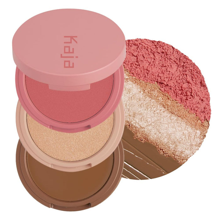Kaja Play Bento 3-in-1 Sculpting Trio 02 Cloud Latte Blush Bronzer Highlighter