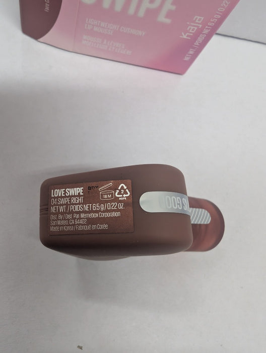 Kaja Lip Mousse - Love Swipe 04 Swipe Right | with Raspberry Seed Oil and Vitamin E, Buildable, Blendable, Moisturizing, Velvet Finish, Weightless Texture, Deep Shades, 0.22 Oz