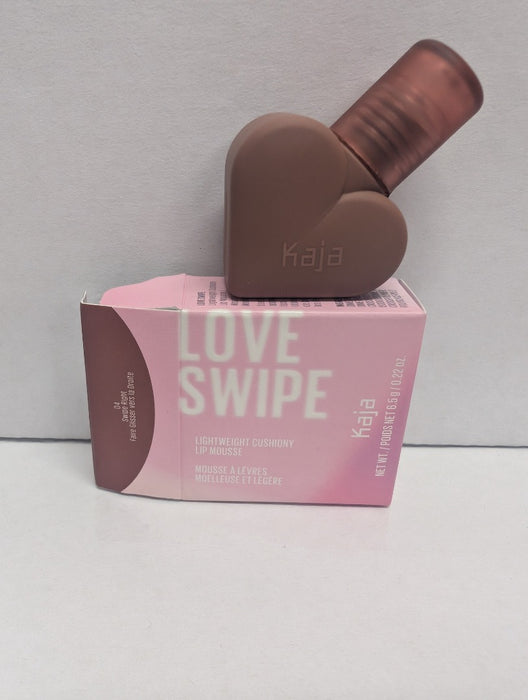 Kaja Lip Mousse - Love Swipe 04 Swipe Right | with Raspberry Seed Oil and Vitamin E, Buildable, Blendable, Moisturizing, Velvet Finish, Weightless Texture, Deep Shades, 0.22 Oz