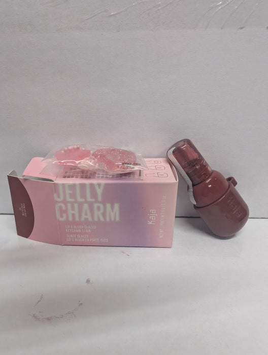 Kaja Lip & Blush Glazed Keychain Stain - Jelly Charm 06 Mocha Glaze | with Triple Berry Complex, Lemon Fruit Extract & Olive Squalane, Hydrating, Long Lasting Lip Tint
