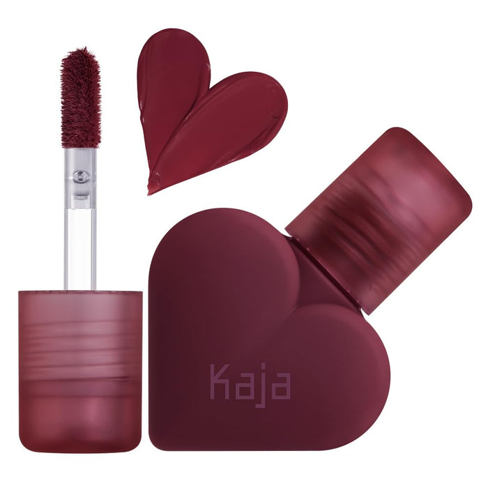 Kaja Lip Mousse - Love Swipe 01 Call Me | with Raspberry Seed Oil and Vitamin E, Buildable, Blendable, Moisturizing, Velvet Finish, Weightless Texture, Deep Shades, Vivid Color, Long Lasting, 0.22 Oz