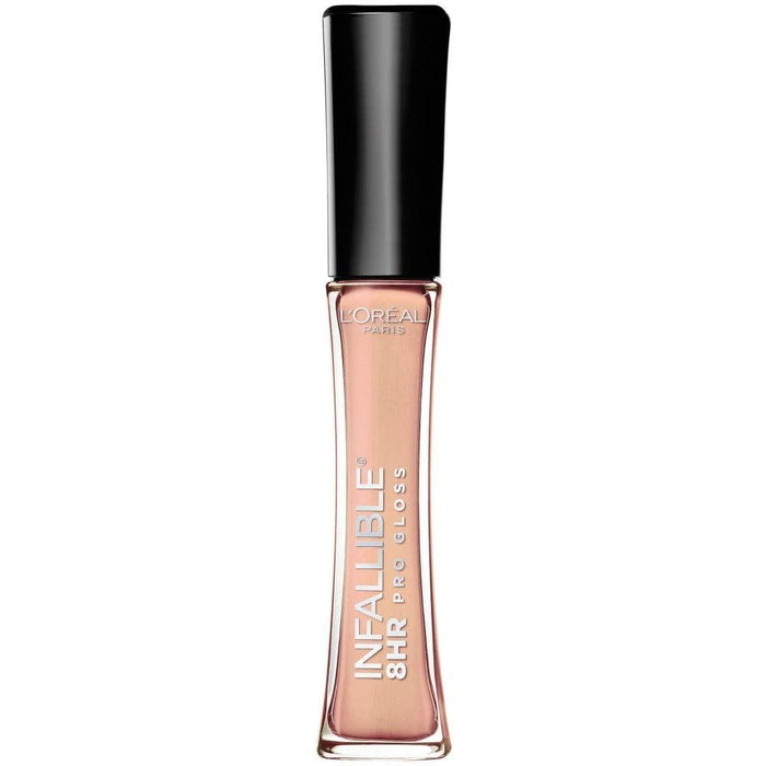 L'Oreal Paris Makeup Infallible 8 Hour Hydrating Lip Gloss, Petal, 0.21 Fl Oz