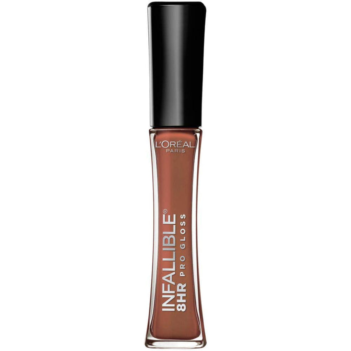 L'Oreal Paris Makeup Infallible 8 Hour Hydrating Lip Gloss, Barely Nude, 0.21 Fl Oz