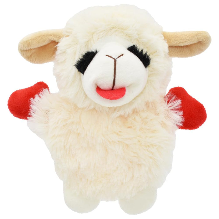 Multipet Mini Lamb Chop with Crinkle Dog Toy X-Small Soft Plush Puppy Toy