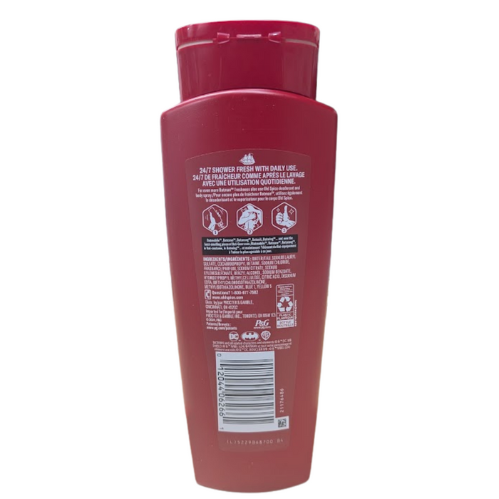 Old Spice Batman Body Wash 24/7 Shower Fresh 16 oz Black Cherry