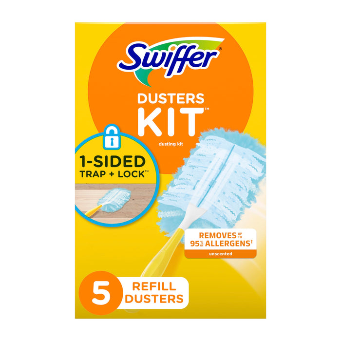 Swiffer Dusters Starter Kit Handle + 5 Dusters Unscented