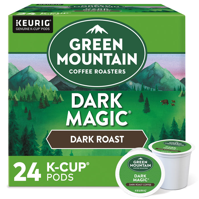 Green Mountain Coffee Dark Magic K-Cup Pods Dark Roast 24 Count Pack of 1