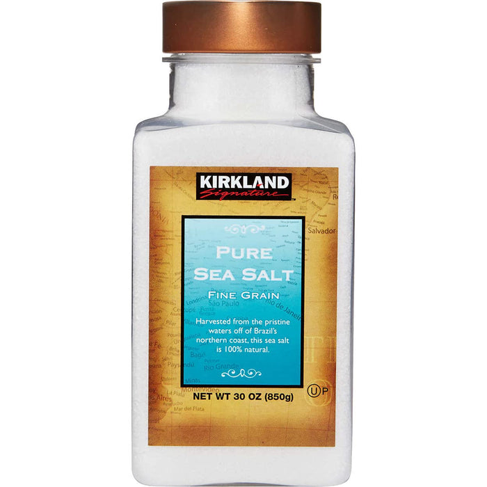 Kirkland Signature Pure Sea Salt Fine Grain 30 oz (850g) Bulk Salt