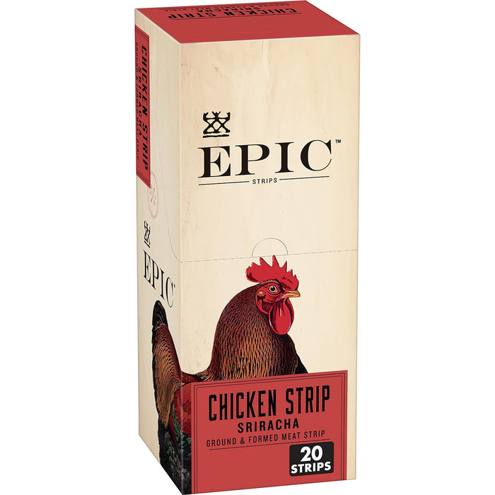 Epic - Strip Chicken Sriracha - Case Of 20 - 0.80 Oz