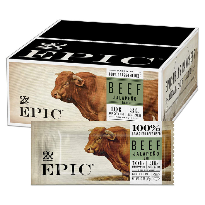 Epic - Bar Beef Jalapeno - Case Of 12-1.3 Oz