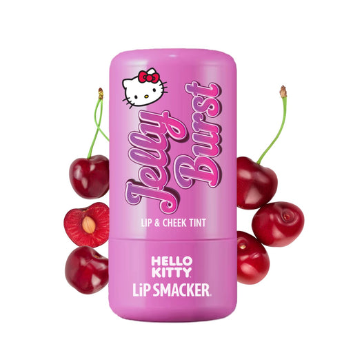 Hello Kitty so Jelly Lip & Cheek Tint, Moisturizing Sheer & Buildable Color, Fun Bouncy Jelly Texture, Sweet Cherry Flavor - Cherry