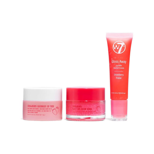 Sweet Dreams Lip Care Gift Set - Overnight Mask, Balm & Scrub - Strawberry