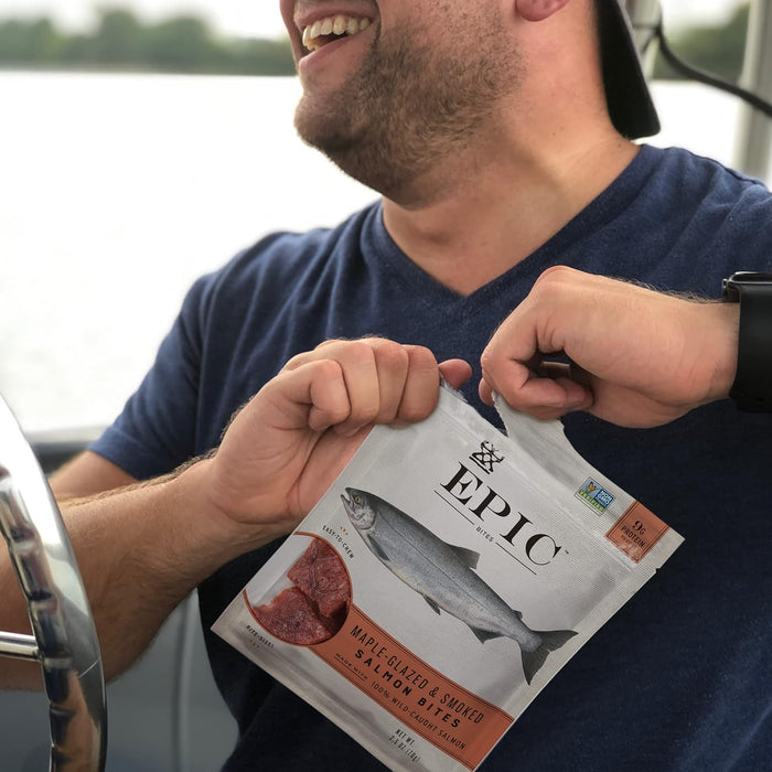 Epic - Jerky Bites - Salmon Maple Dill - Case Of 8 - 2.5 Oz.